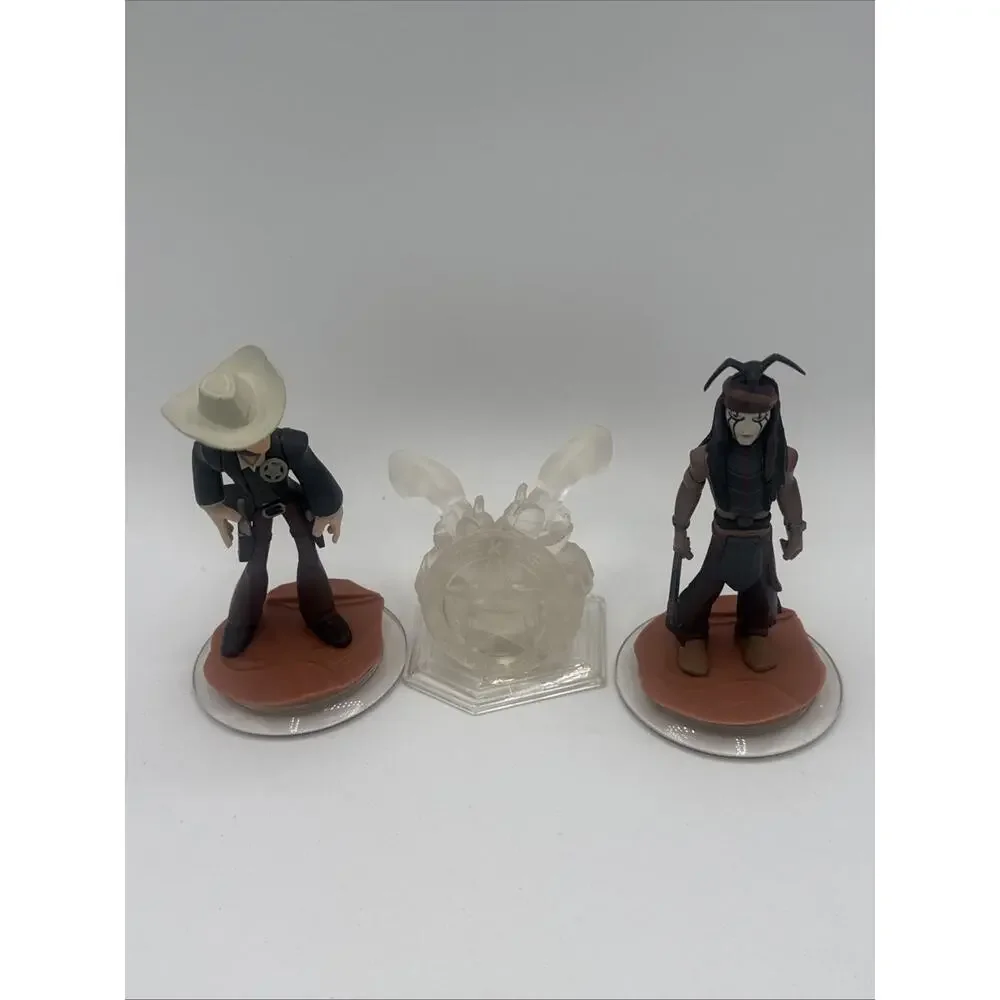 Disney Infinity The Lone Ranger and Tonto Figures and Crystal Playset